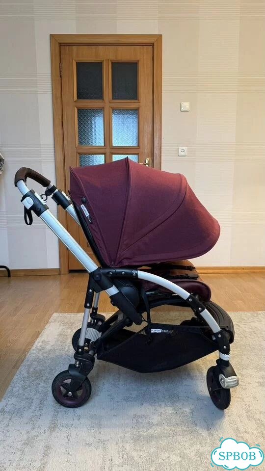 Коляска bugaboo bee 5 бордовая фото 1