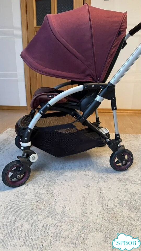Коляска bugaboo bee 5 бордовая фото 9