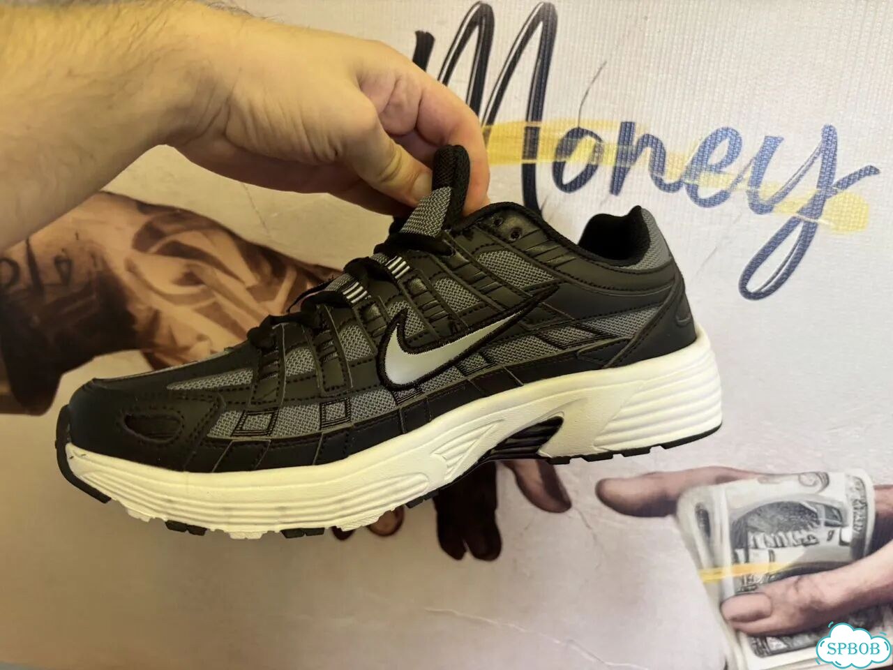 Кроссовки Nike P-6000 Flat Pewter 41-45 р черные фото 4