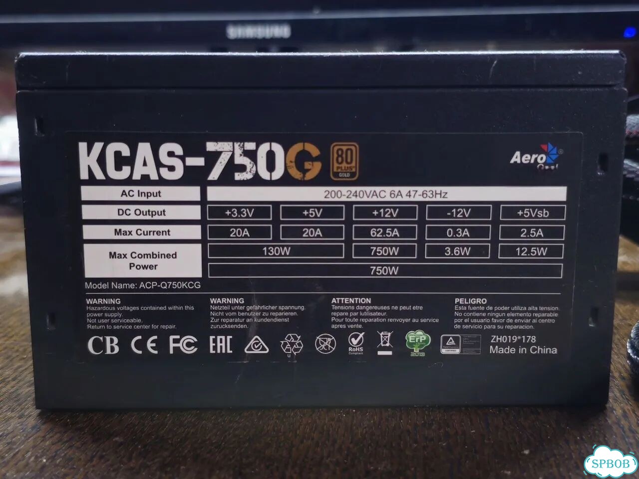 Блок питания Aerocool kcas 750G фото 1