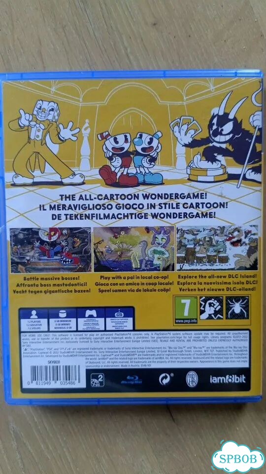 Cuphead ps4 диск фото 2