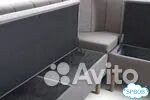 Диван модульный кухонный с ящиком Лайм Вуд серый фото 3