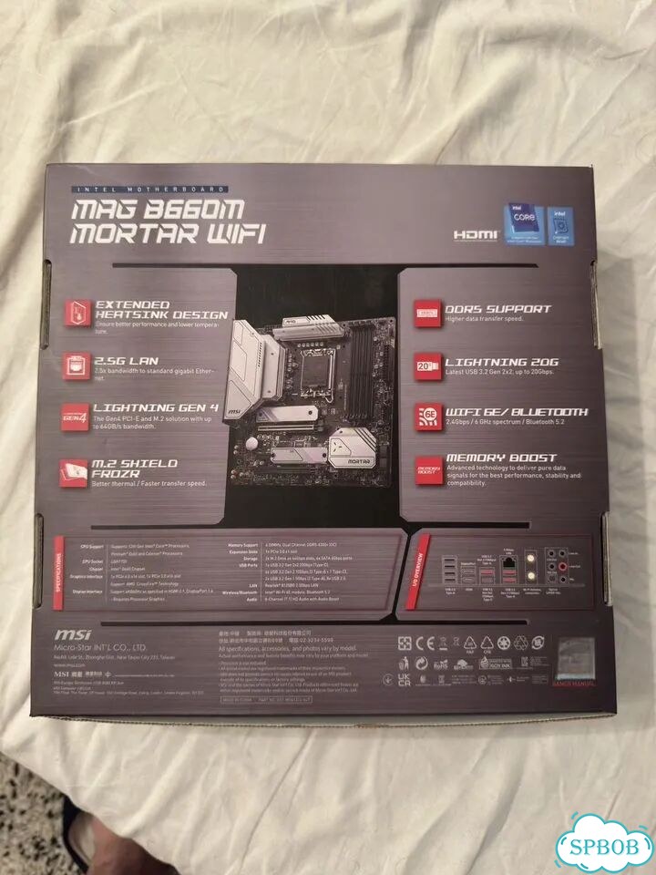 Msi mag b660m mortar wifi ddr5 фото 9