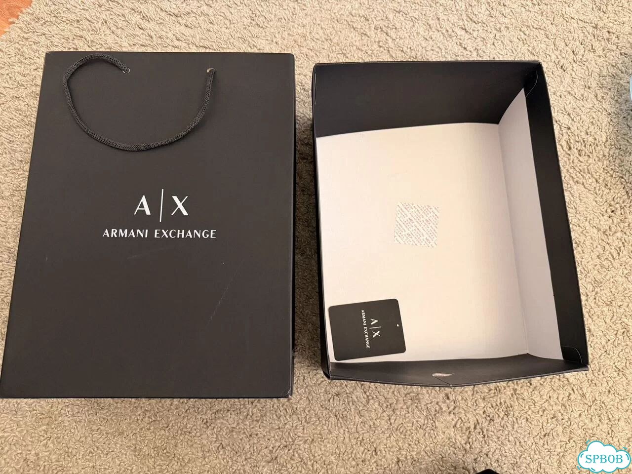 Коробка пакет для обуви armani exchange фото 2