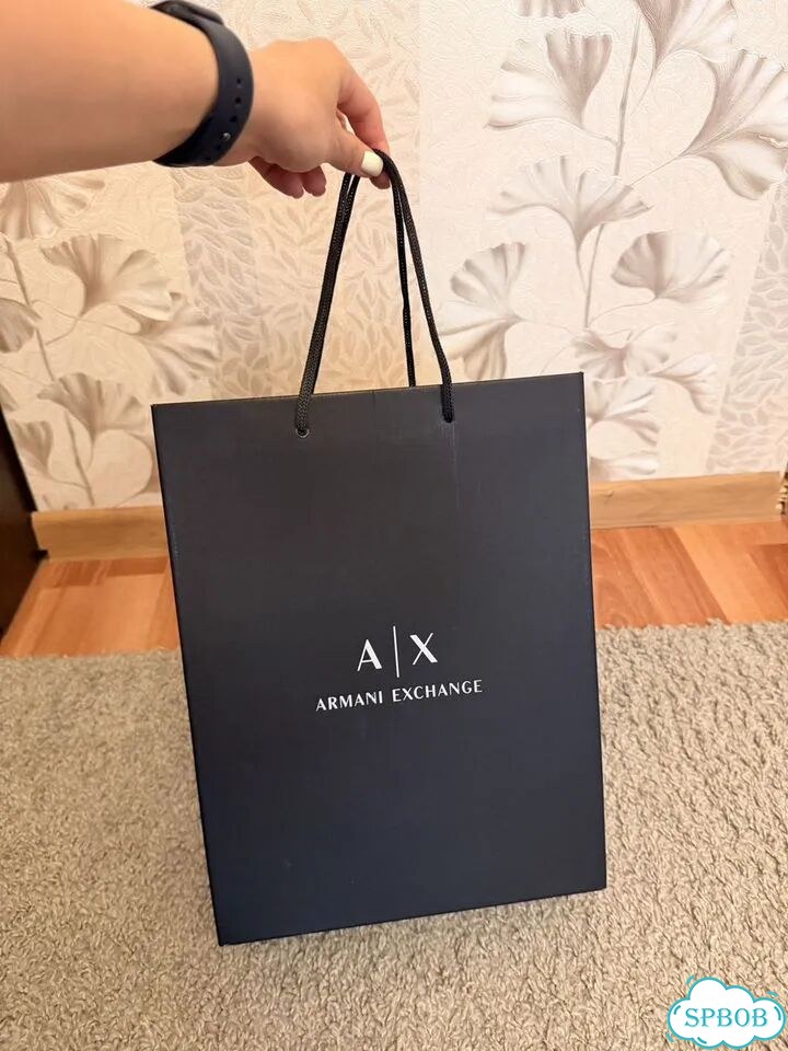 Коробка пакет для обуви armani exchange фото 3