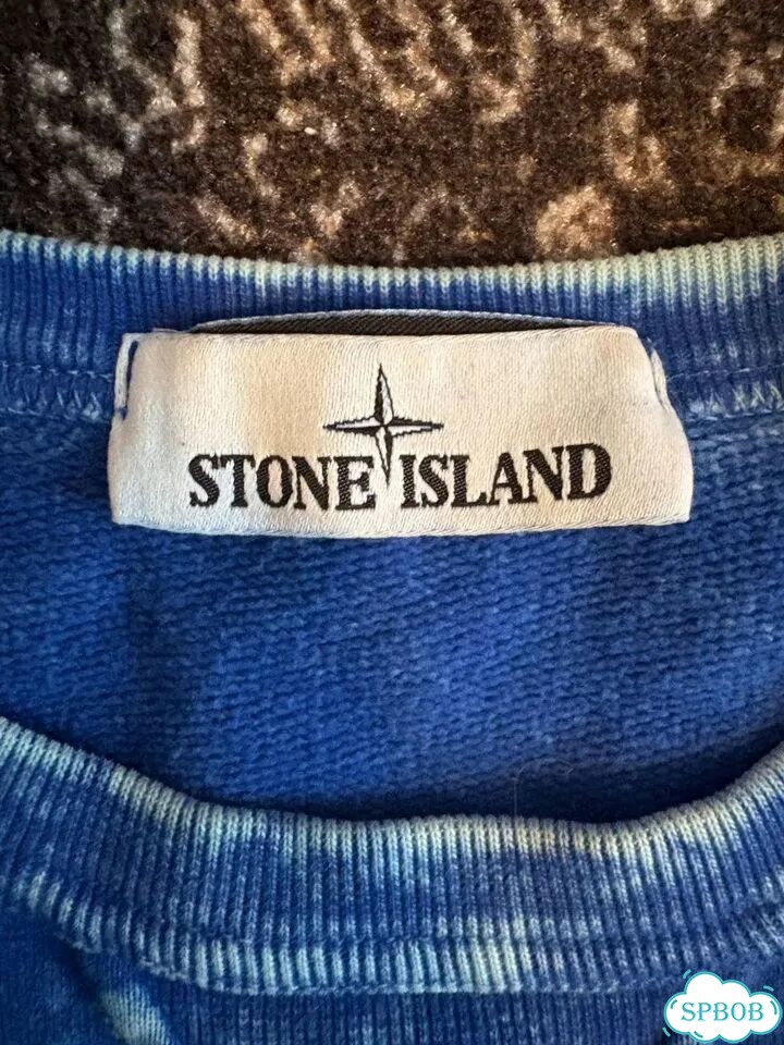 Stone island off dye синий свитшот фото 2