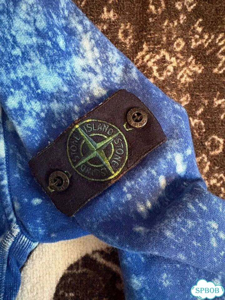 Stone island off dye синий свитшот фото 3