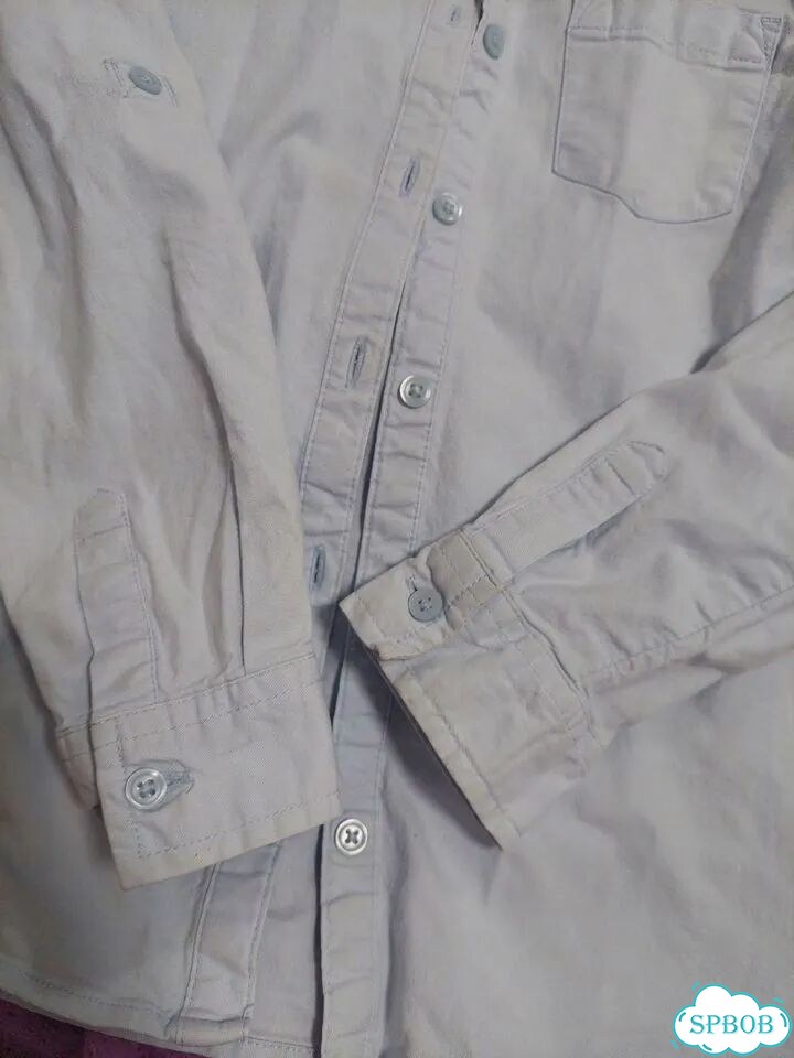 Стильная рубашка деним gap для девочки фото 3