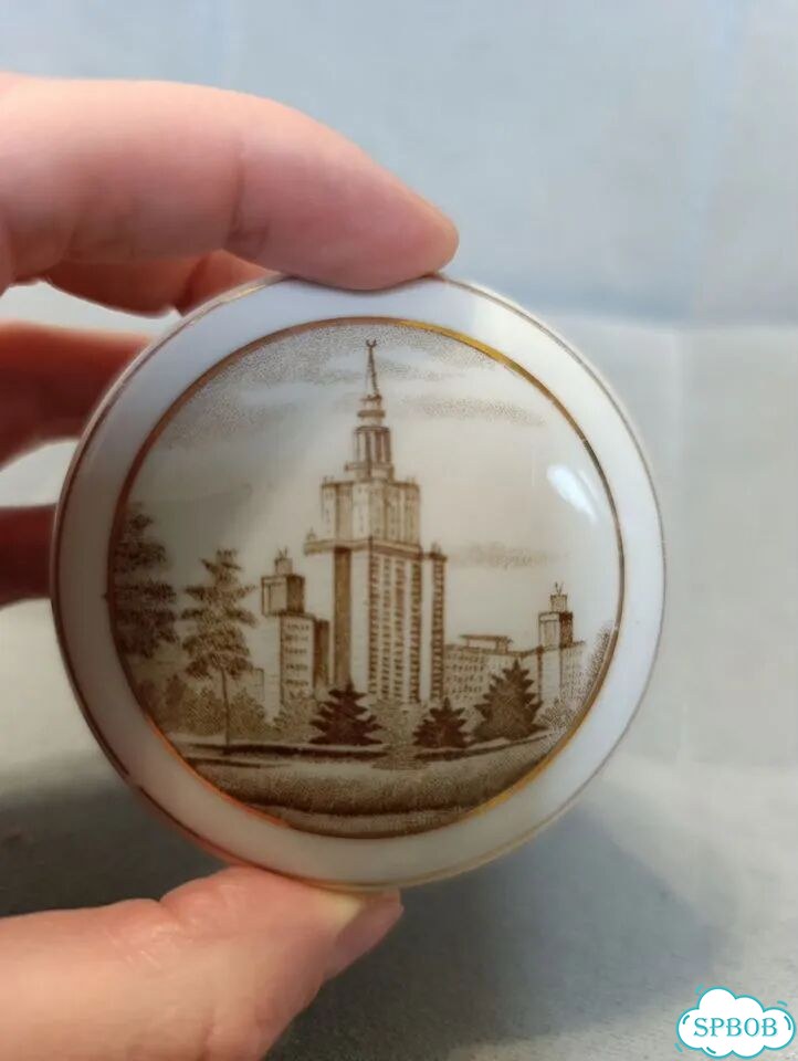 Солонка фарфор винтаж СССР фото 2