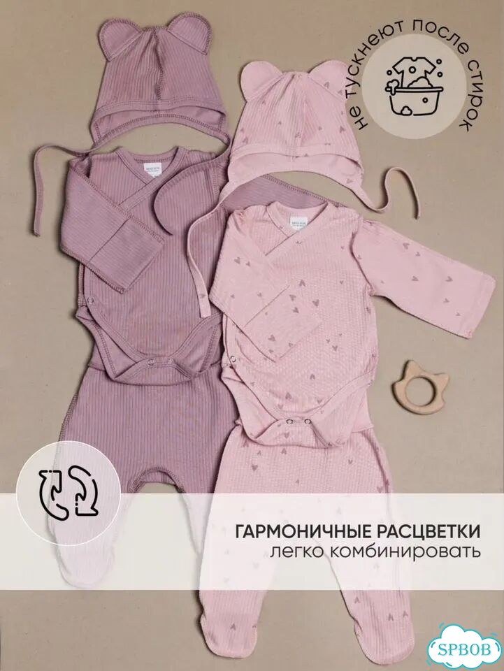 Комплект боди, ползунки, шапочка фото 2