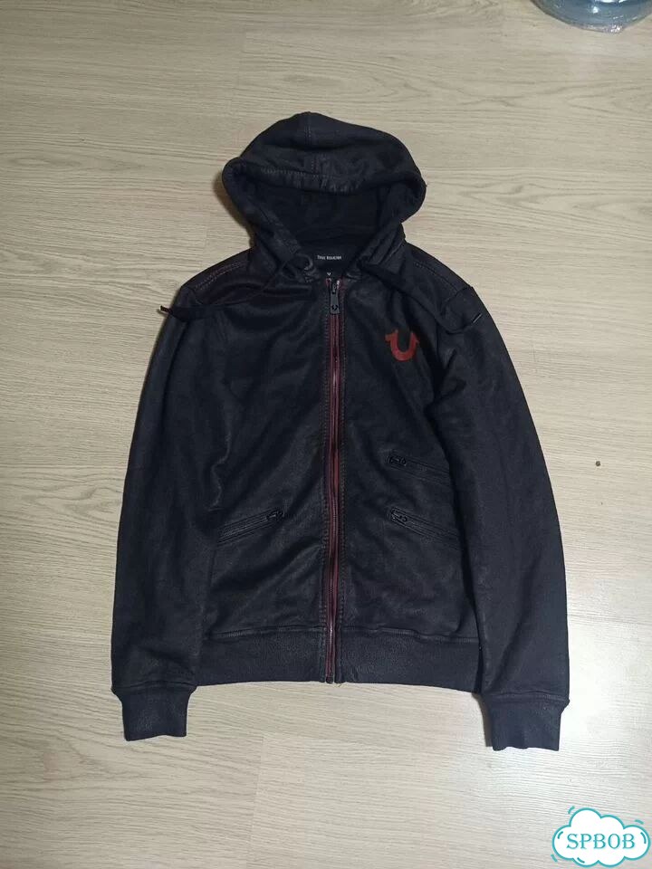 Зип худи true religion waxed фото 1
