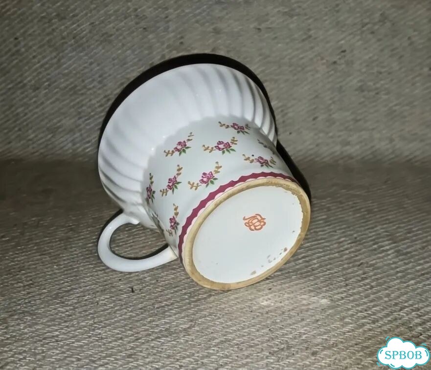 Чайная чашка Розочки фарфор лфз СССР фото 4