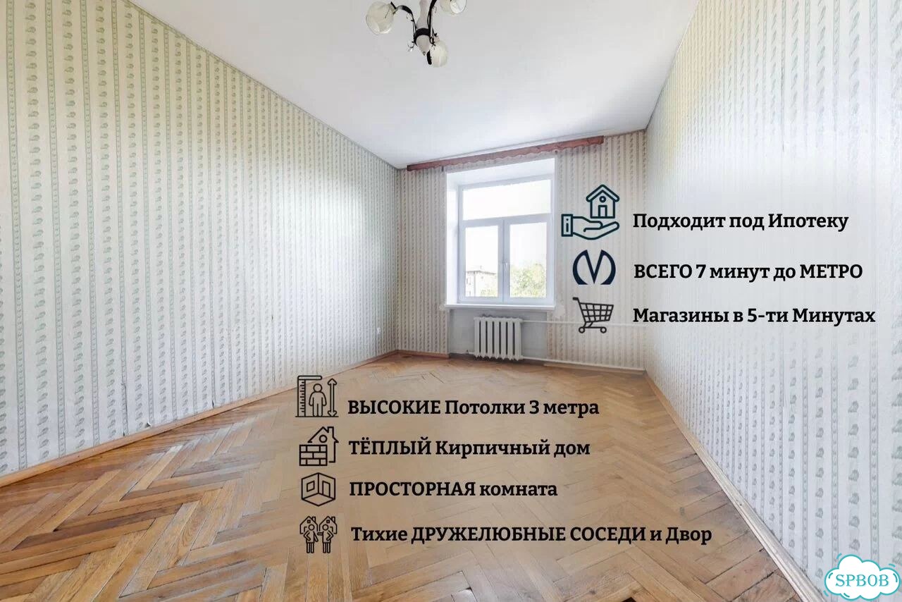 Комната 19,6 м² в > 9-к., 4/5 эт. фото 2