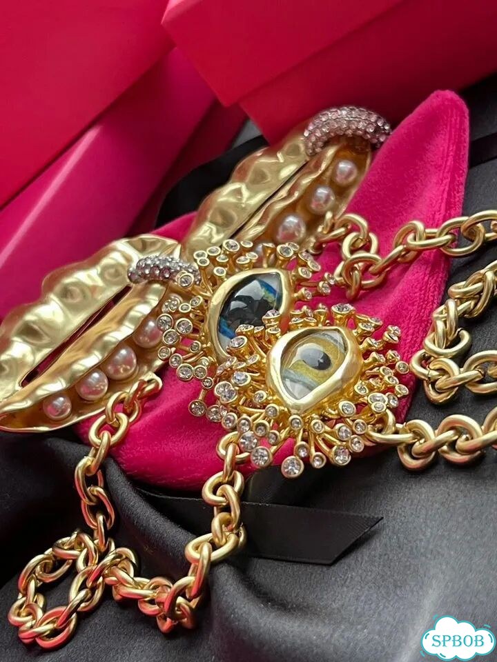 Брошь Schiaparelli Gold Plated Eye and Lip, LUX фото 10
