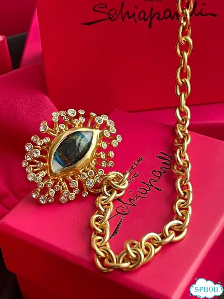 Брошь Schiaparelli Gold Plated Eye and Lip, LUX фото 6