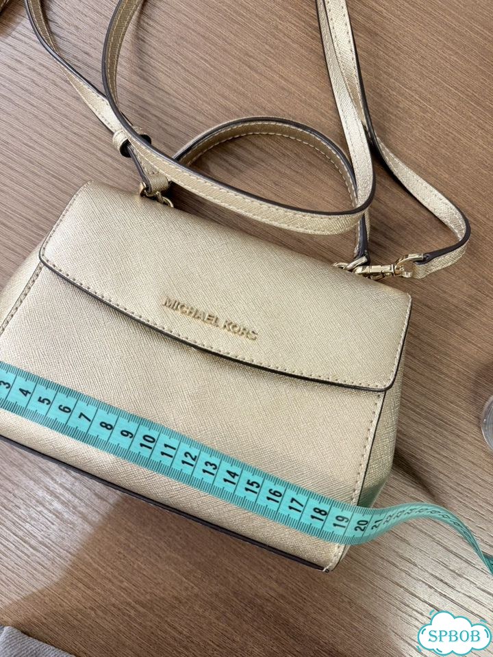 Сумка michael kors кроссбоди золотая майкл корс фото 2