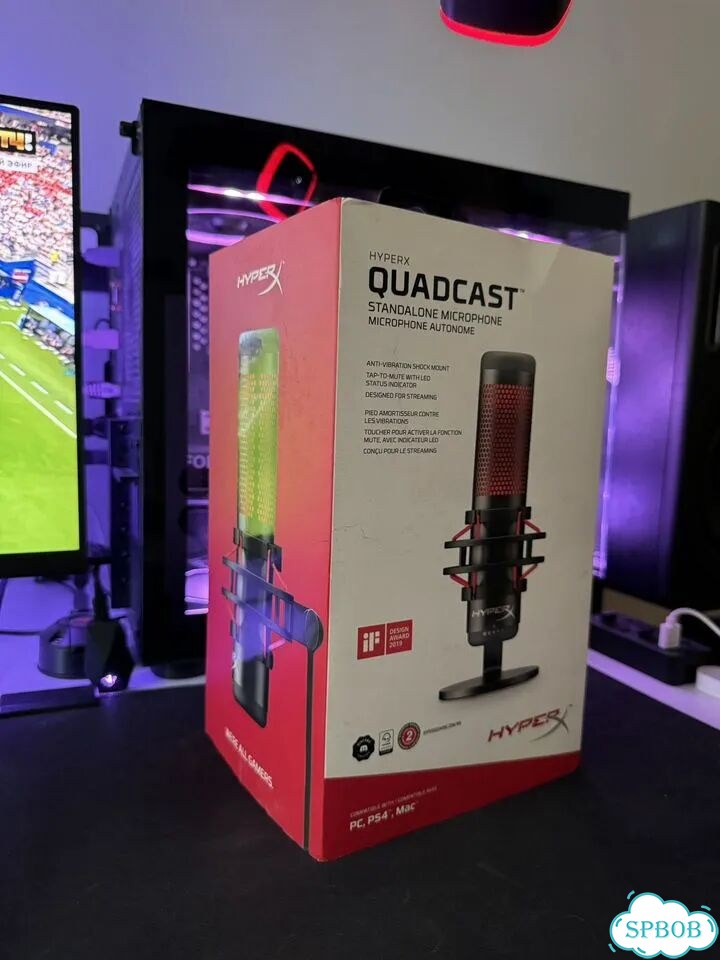 Микрофон hyperx quadcast черный фото 4
