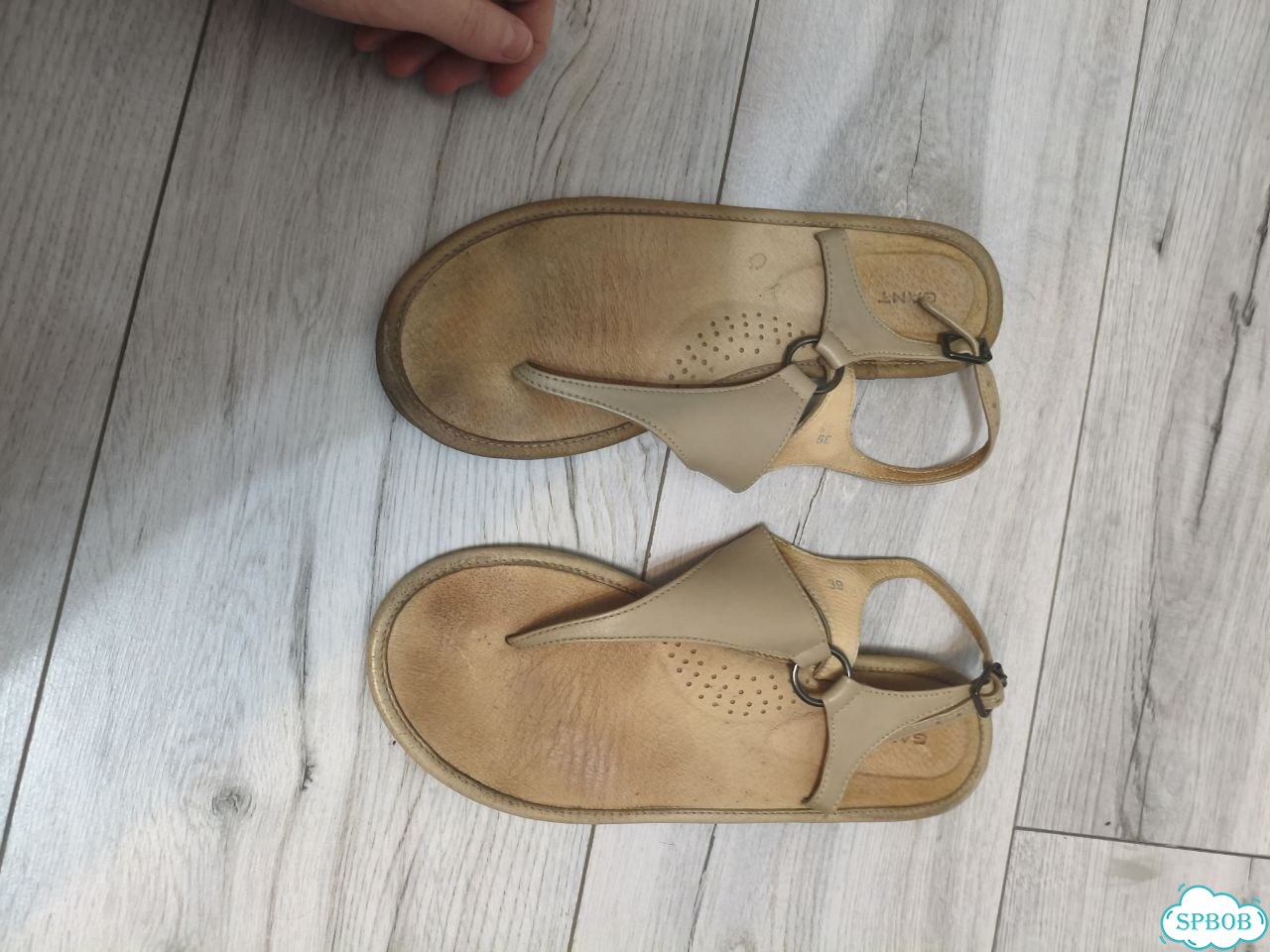 Сандалии босоножки gant 39 р нат. кожа оригинал фото 3