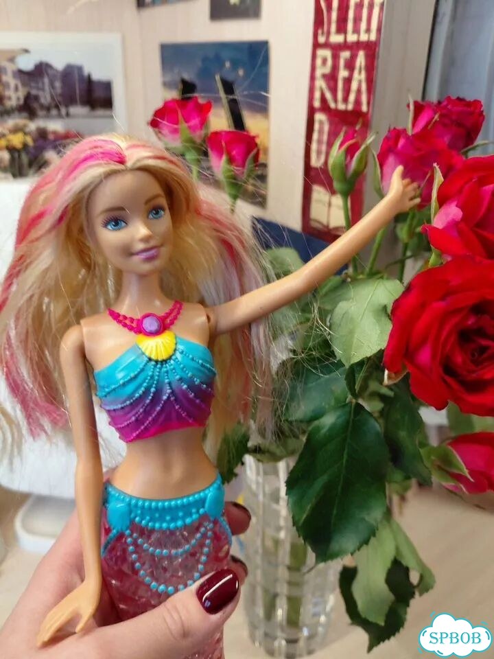 Кукла barbie радужная русалочка фото 3