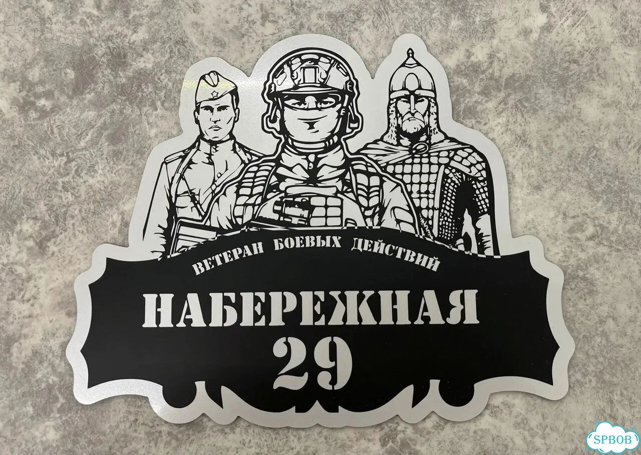 Адресная вывеска, табличка от производителя фото 8