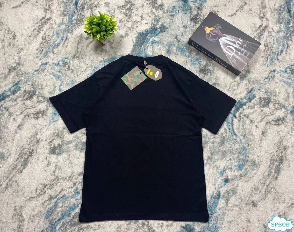 Черная Футболка Bape Shark Red фото 4