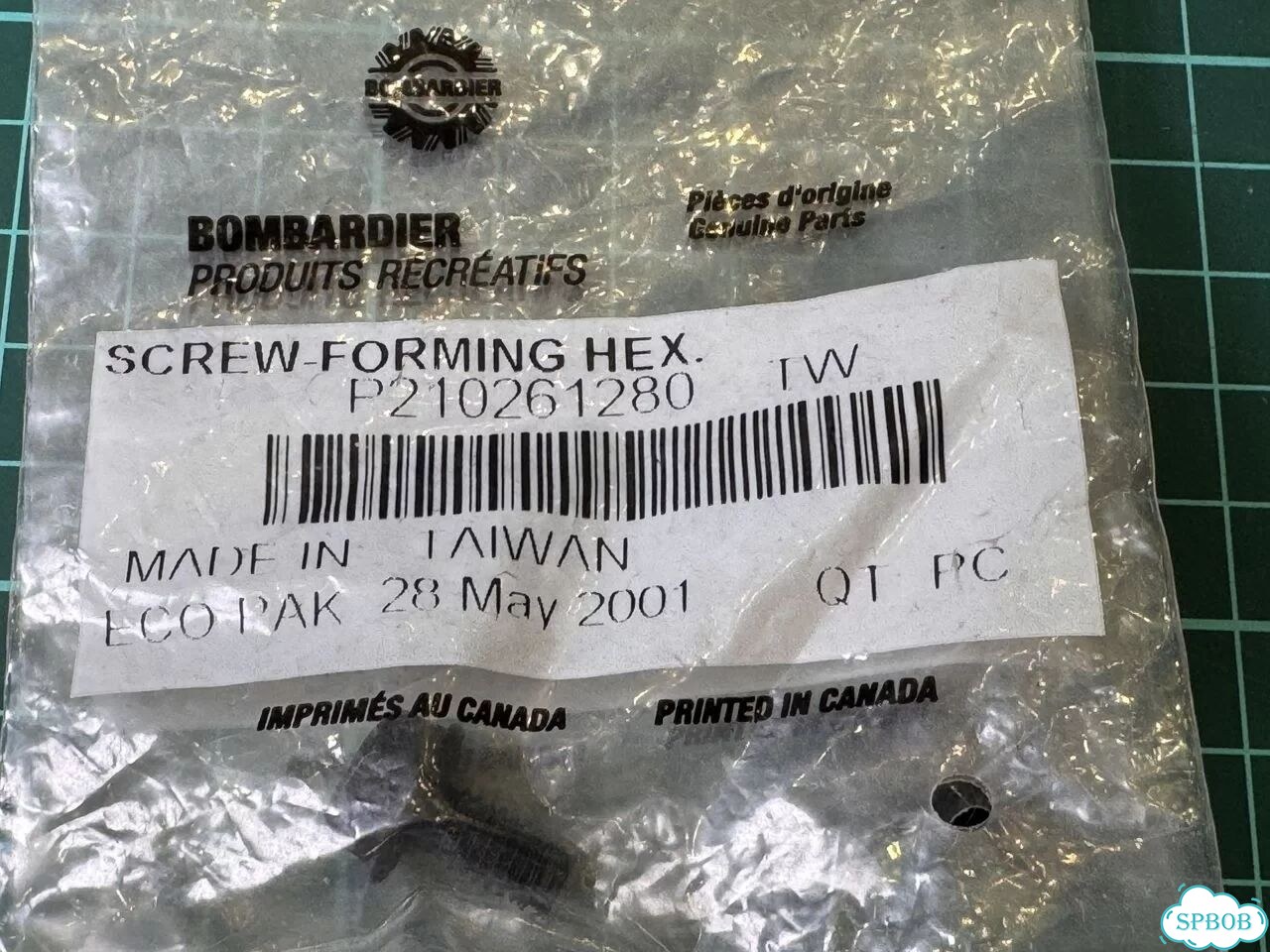 210261280 Болт BRP HEX.HD.FL.GM6174M M6 X 12 фото 2