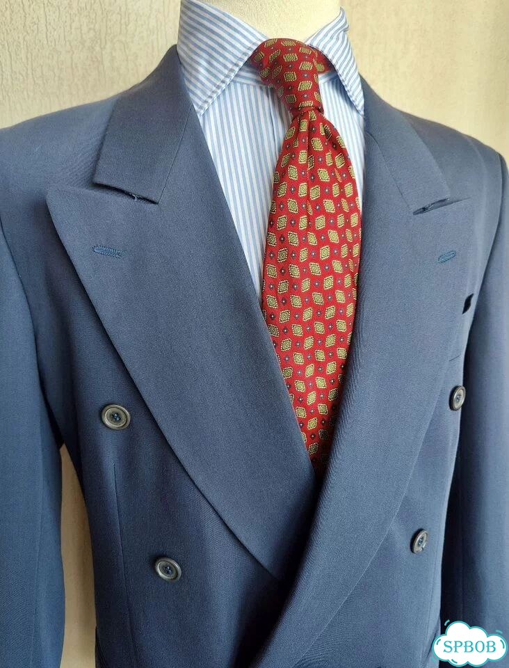 50/Итальянский двубортный пиджак фото 6