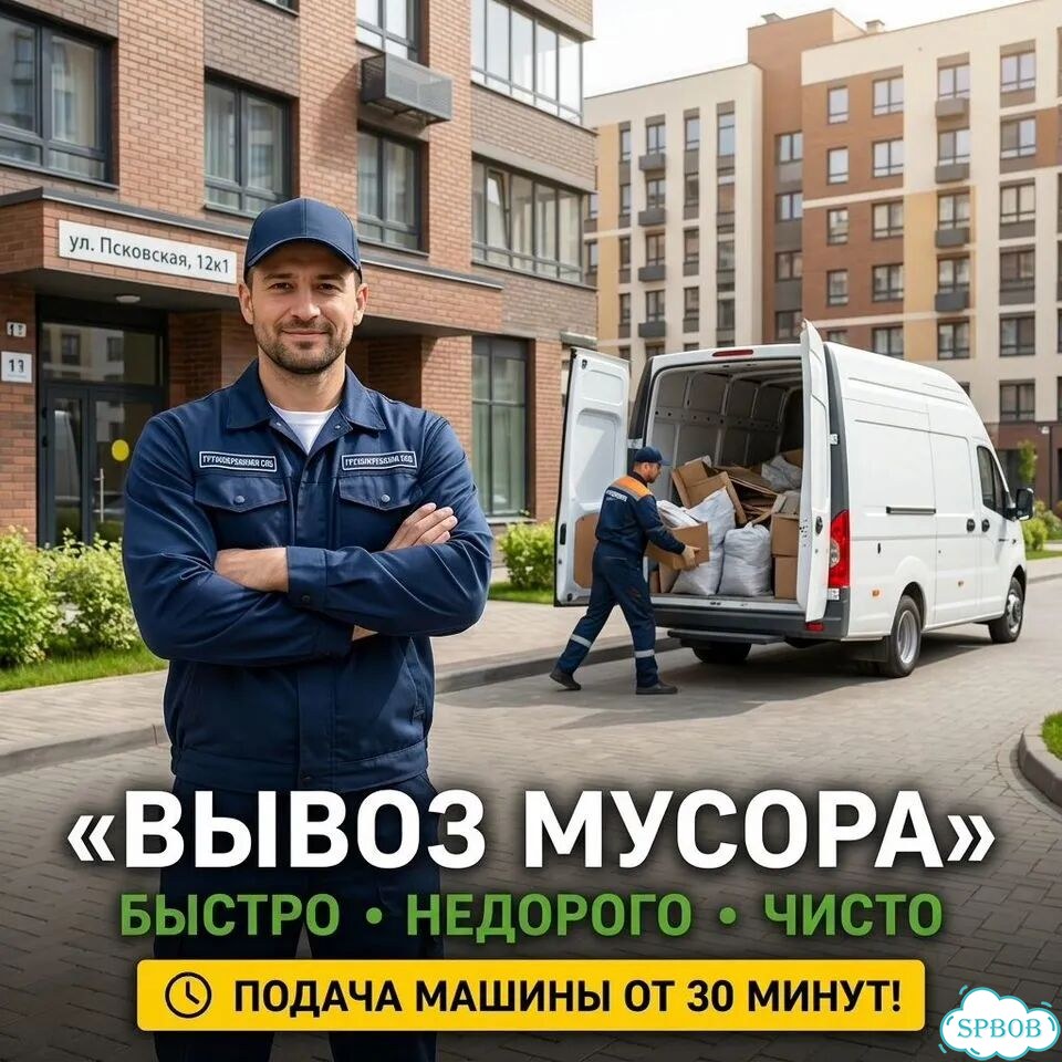 Вывоз мусора в СПб и ло от частника фото 1