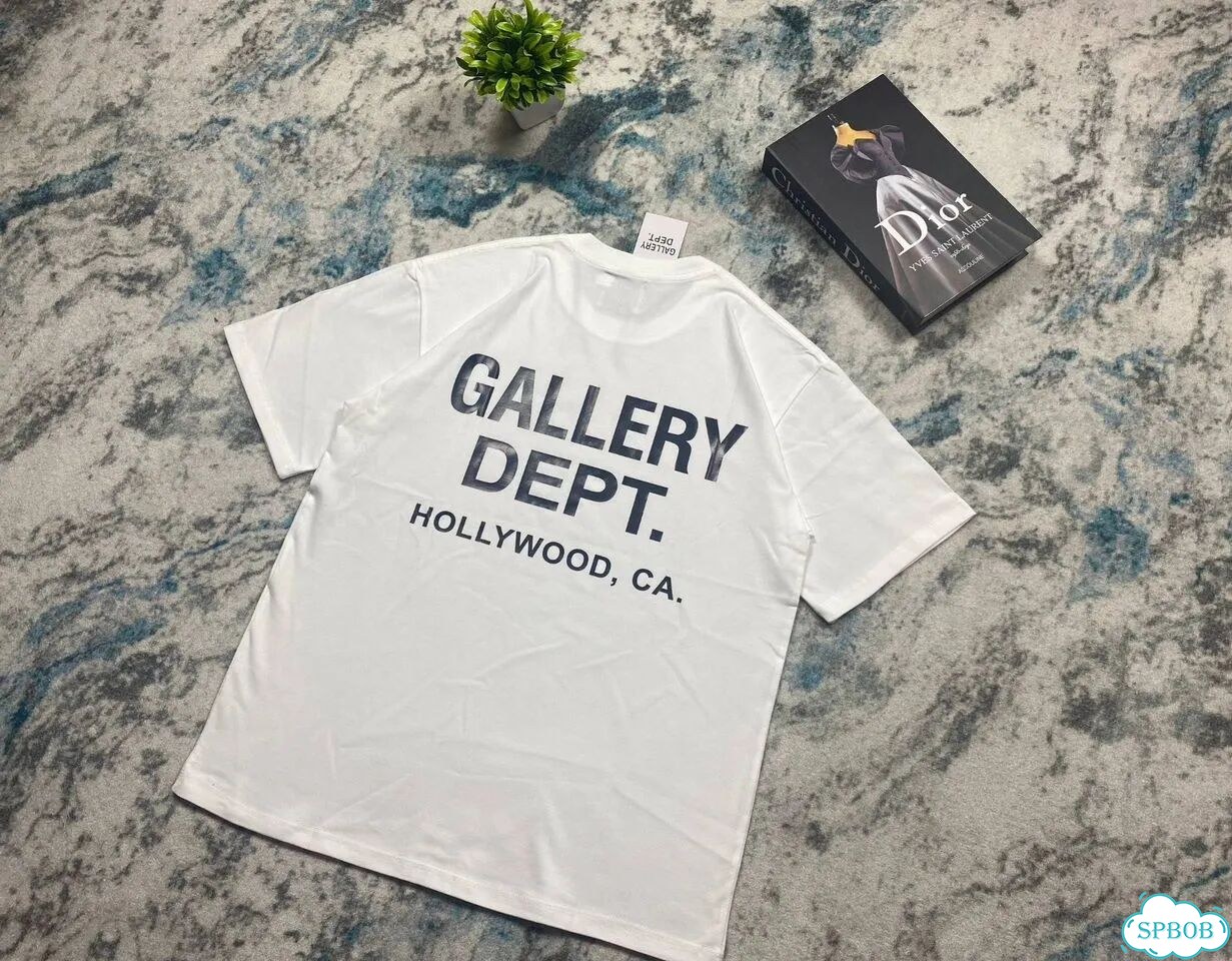Футболка Gallery Dept Classic Logo белая фото 1