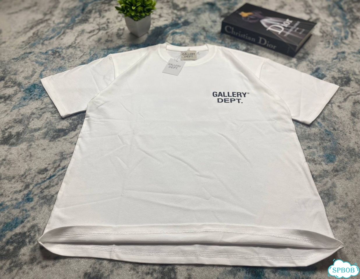 Футболка Gallery Dept Classic Logo белая фото 4