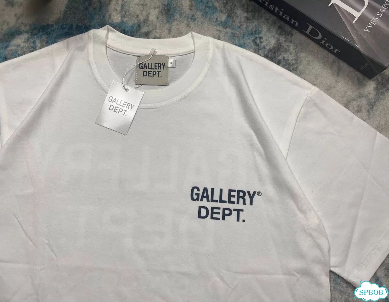 Футболка Gallery Dept Classic Logo белая фото 7
