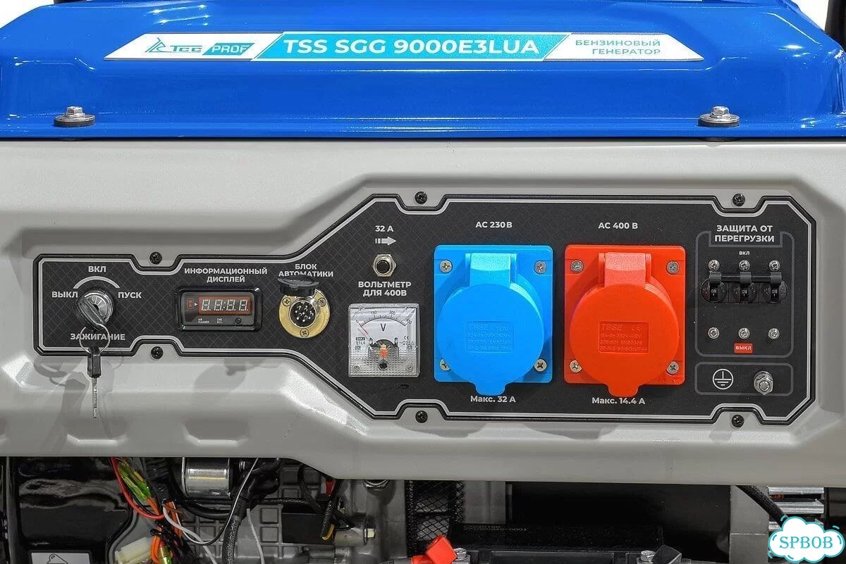 Бензиновый генератор TSS SGG 9000E3LUA — 220/380 В фото 5