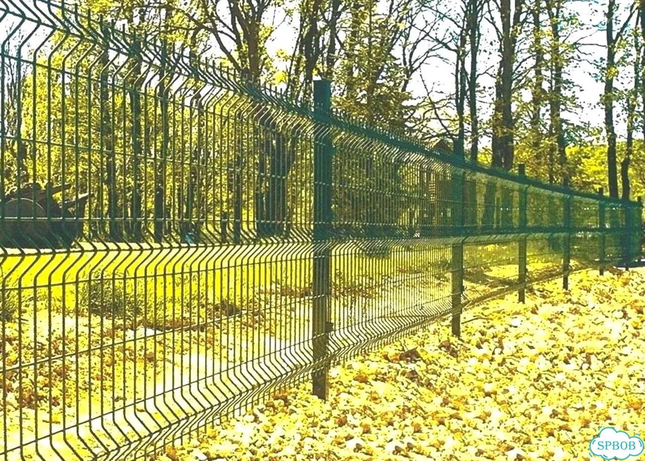 Забор из сетки 3Д гиттер с установкой фото 3