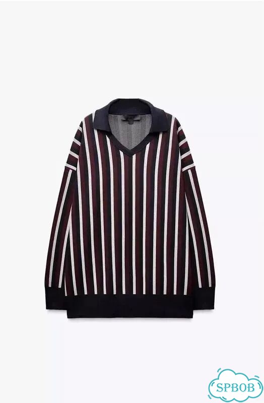 Женский Свитер Zara в вертикальную полоску M ориги фото 4