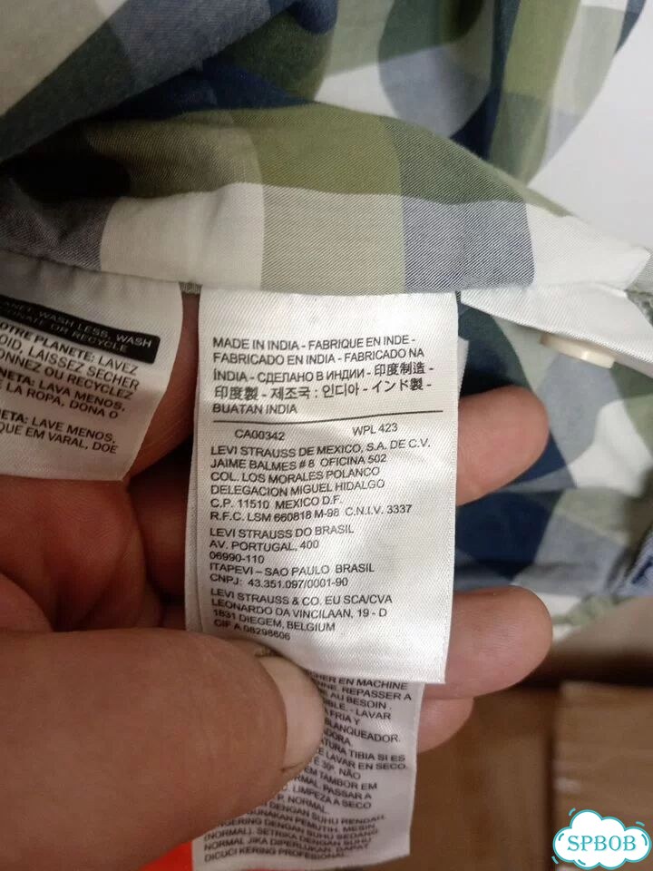 Рубашка Levis 54p. Оригинал made IN india 100 %X фото 7