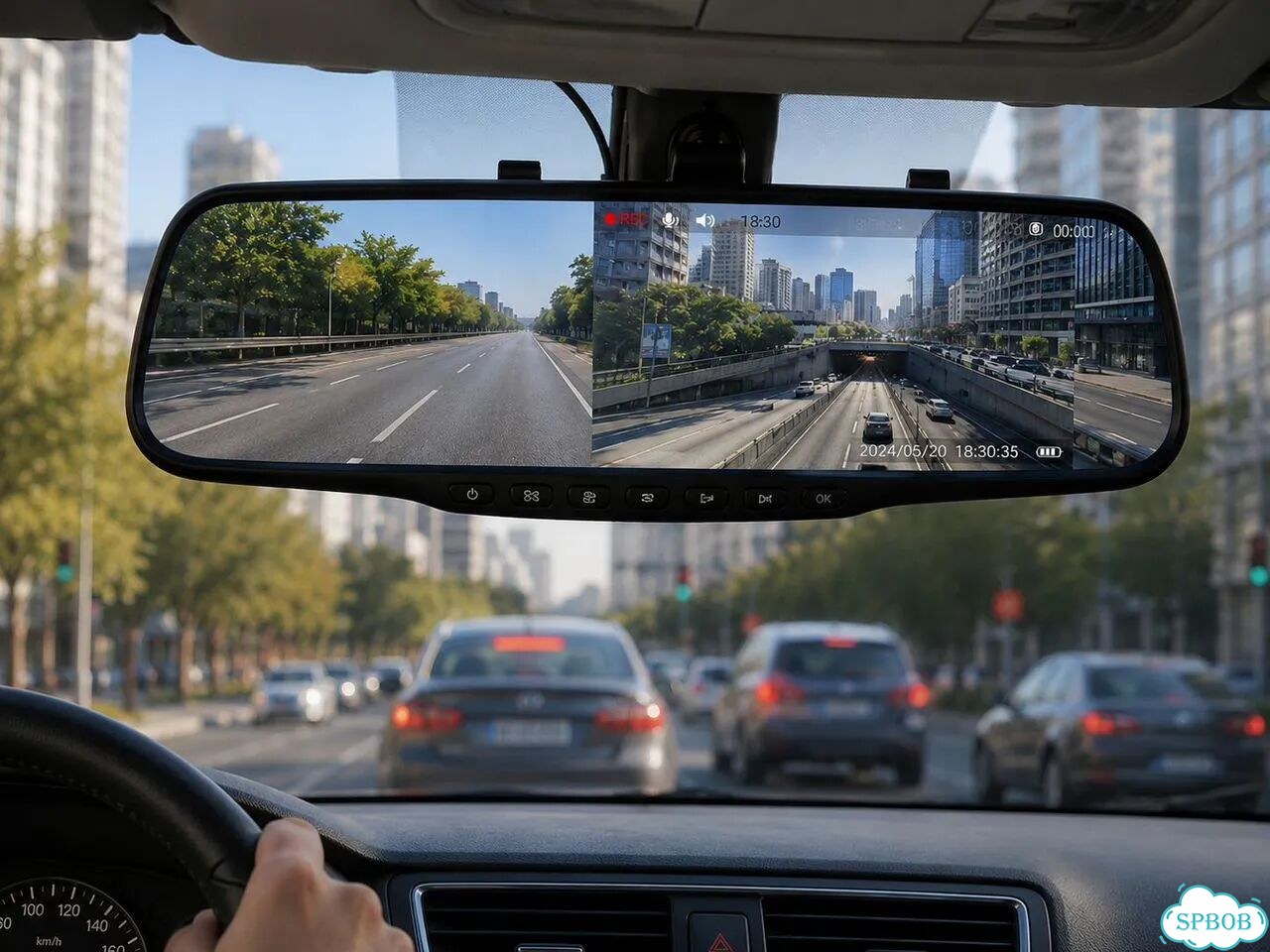 Видеорегистратор-зеркало Vehicle Blackbox DVR фото 1