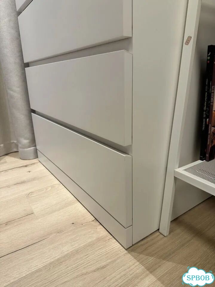 Комод Мальм Икеа белый 4 ящика фото 4