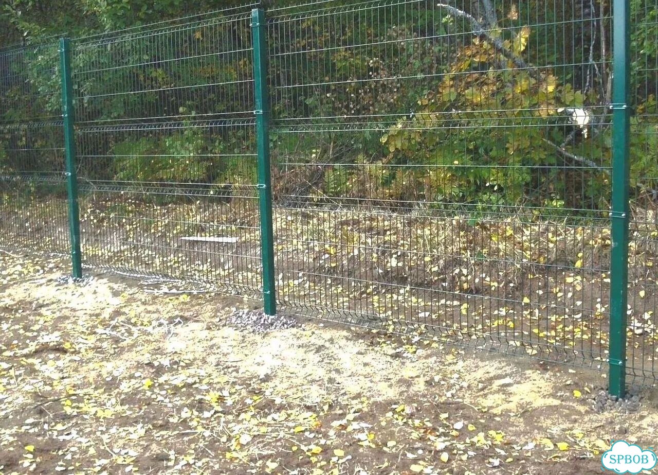 Забор из сетки 3Д фото 4