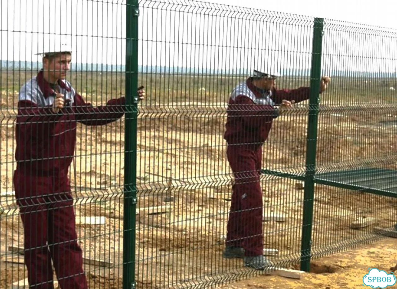 Забор из сетки 3Д фото 7