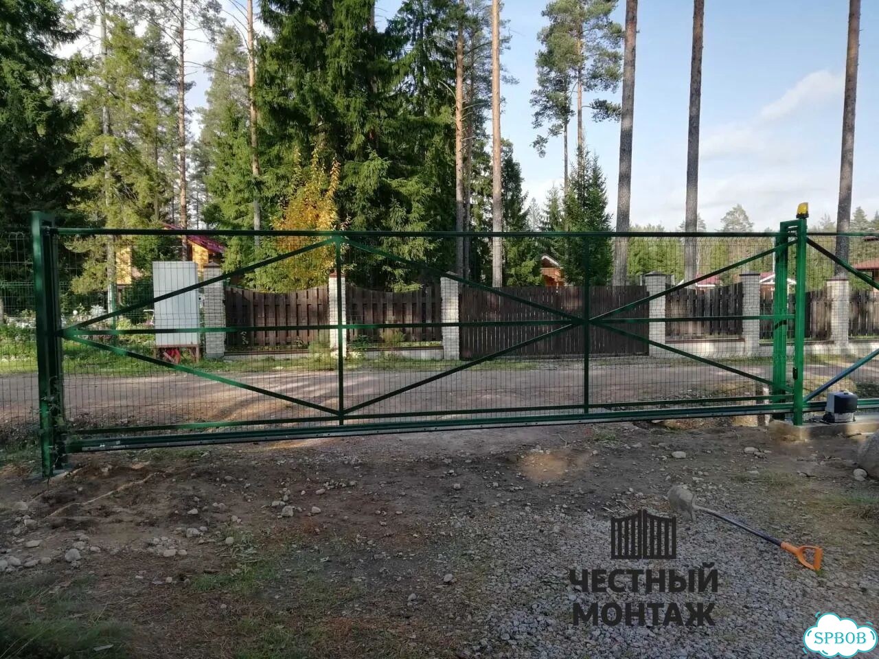 Ворота откатные 4 метра фото 3
