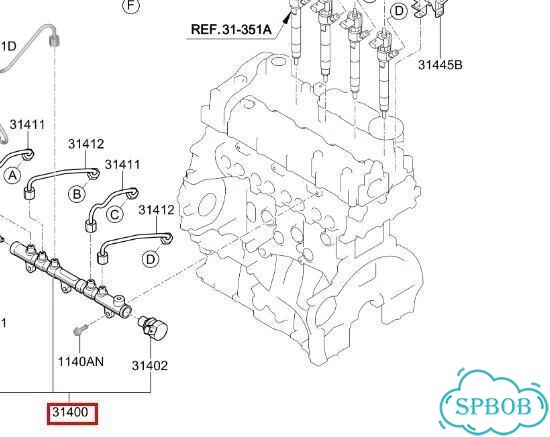 Топливная рейка Kia Carnival YP D4HB 2018 фото 3