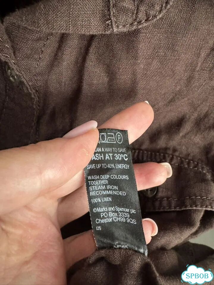 Marks spencer рубашка лен 14uk 48 фото 3