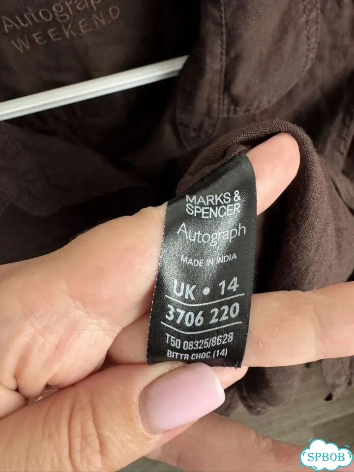 Marks spencer рубашка лен 14uk 48 фото 4