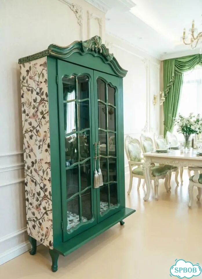 Буфет витрина, Винтаж Барокко, массив дерева фото 1