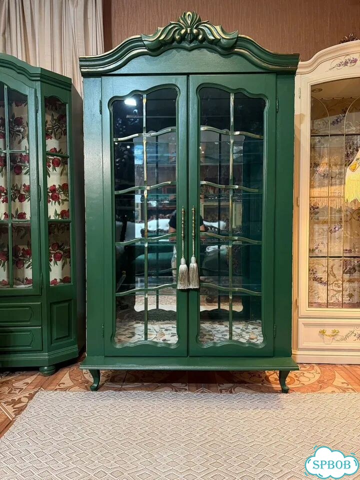 Буфет витрина, Винтаж Барокко, массив дерева фото 2