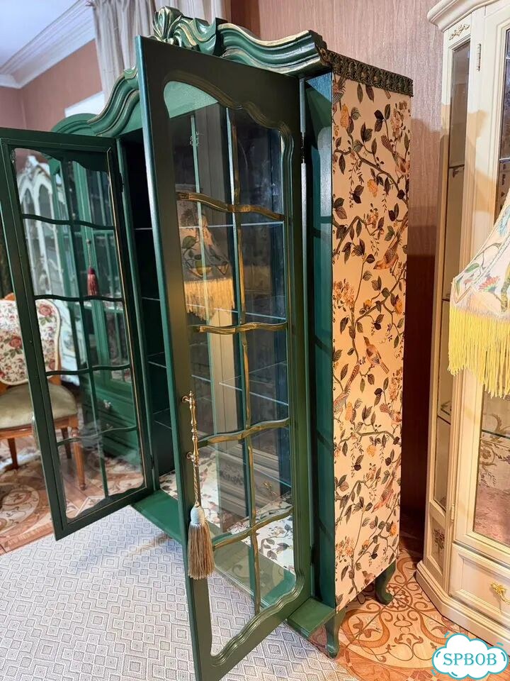 Буфет витрина, Винтаж Барокко, массив дерева фото 6