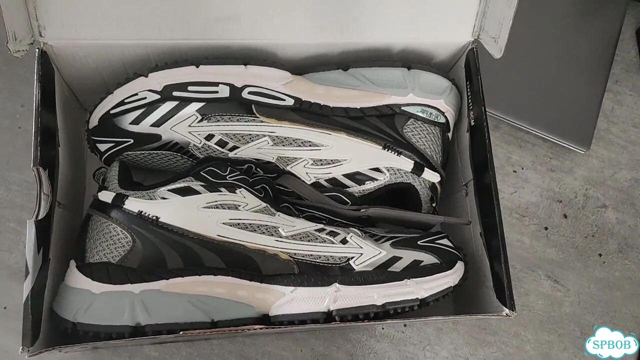 Кроссовки Off white be right back black grey фото 1