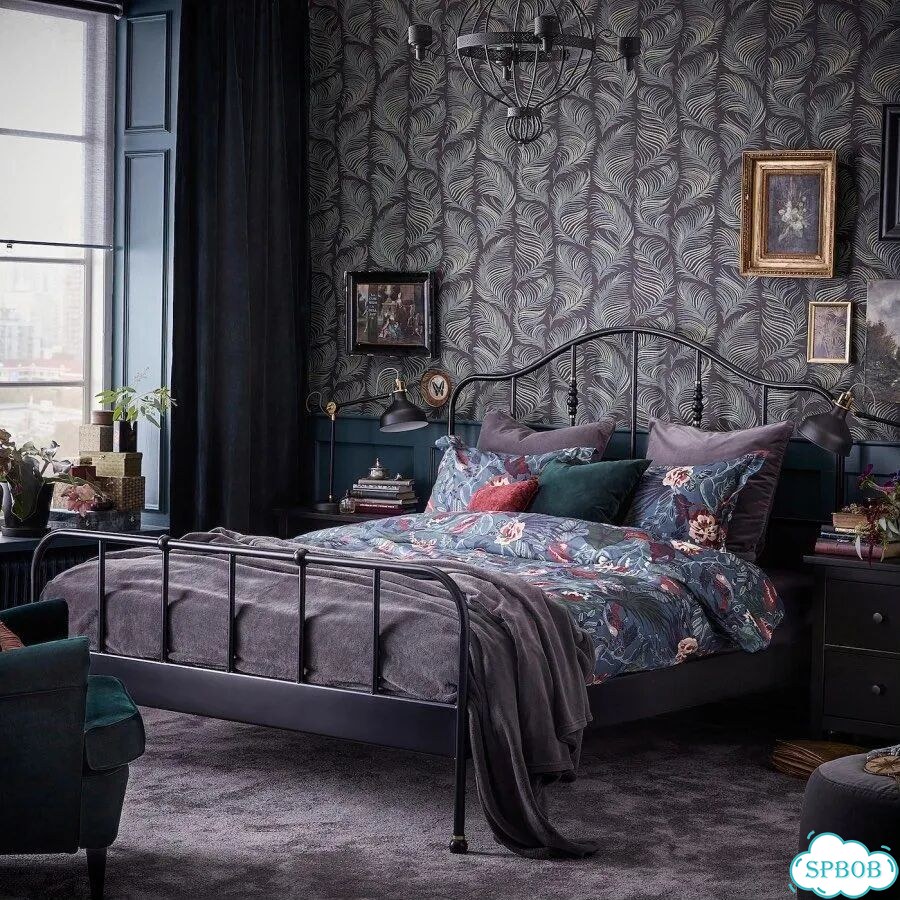 Кровать двуспальная 160×200 SAGSTUA/LONSET IKEA фото 2