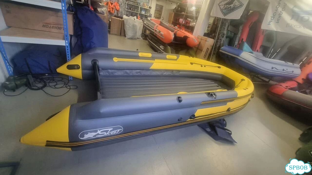 Лодка Skat 400 Fi желто-темносерый фото 4
