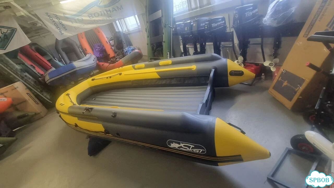 Лодка Skat 400 Fi желто-темносерый фото 9